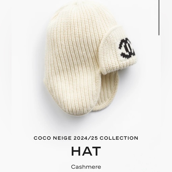 ❌❌BN Chanel 24N CC Logo Ear Warmer Pink Cashmere Beanie - Picture 7 of 8